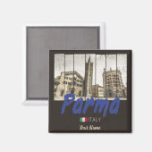 パルマエミリア – ロマーニャイタリアヴィンテージ土産 マグネット (正面/裏面)
