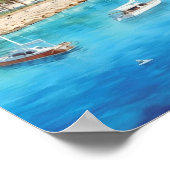 パルマスペインヴィンテージ旅行 ポスター (角)