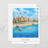 パルマスペインヴィンテージ旅行 ポストカード (正面/裏面)