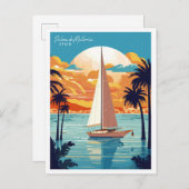 パルマデマヨルカスペインのヴィンテージ旅行 ポストカード (正面/裏面)