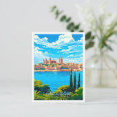 パルマデマヨルカスペインアートヴィンテージ旅行 ポストカード (スタンド正面)