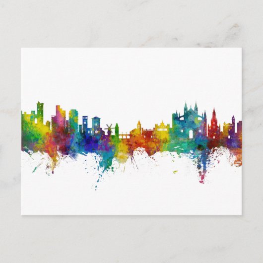 パルマデマヨルカスペインスカイライン ポストカード (正面)