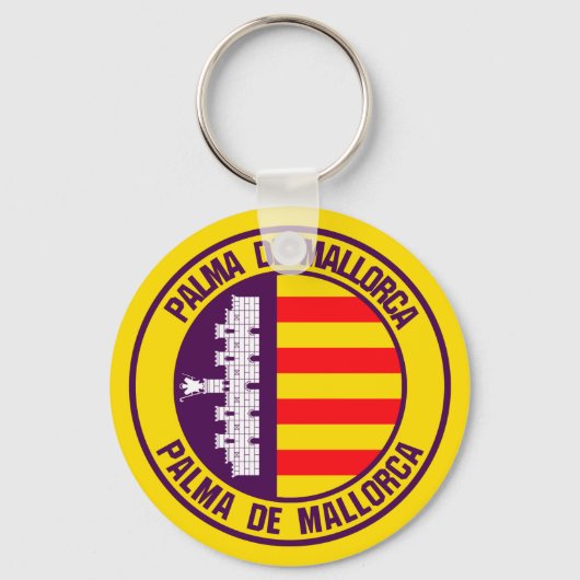 パルマデマヨルカラウンドエンブレム キーホルダー (正面)