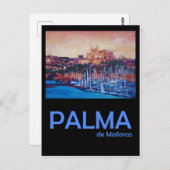 パルマデマヨルカレトロトラベルポスター ポストカード (正面/裏面)