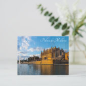 パルマデマヨルカ大聖堂の夕暮れ ポストカード (スタンド正面)