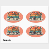 パルマデマヨルカ 楕円形シール (シート)