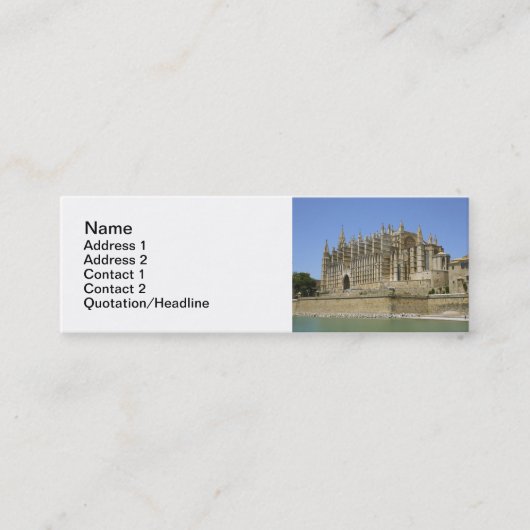 パルマ大聖堂 スキニー名刺 (正面)