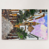 パルマ教会ヌエストラセノラ。スペインのカディス。 ジグソーパズル (横)