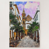 パルマ教会ヌエストラセノラ。スペインのカディス。 ジグソーパズル (縦)