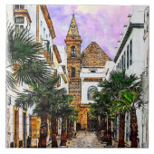 パルマ教会ヌエストラセノラ。スペインのカディス。 タイル (正面)