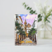 パルマ教会ヌエストラセノラ。スペインのカディス。 ポストカード (スタンド正面)