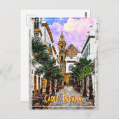 パルマ教会ヌエストラセノラ。スペインのカディス。 ポストカード (正面/裏面)