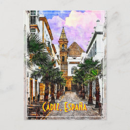 パルマ教会ヌエストラセノラ。スペインのカディス。 ポストカード