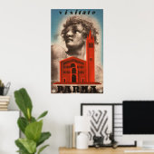 パルマ,イタリアのヴィンテージ旅行ポスター ポスター (ホームオフィス)