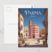 パルマ イタリア ポストカード (正面/裏面)