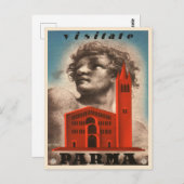 パルマ,イタリア・ヴィンテージ旅行はがき ポストカード (正面/裏面)