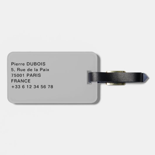 パルマ・デ・マヨルカ大聖堂の夜景 - スペイン ラゲッジタグ (裏面横)