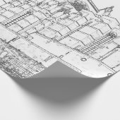 パルマ・デ・マヨルカ大聖堂 – スペイン ラッピングペーパー (角)