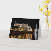 パルマ·デ·マロルカ大聖堂（夜）-スペイン カード (黄色い花)