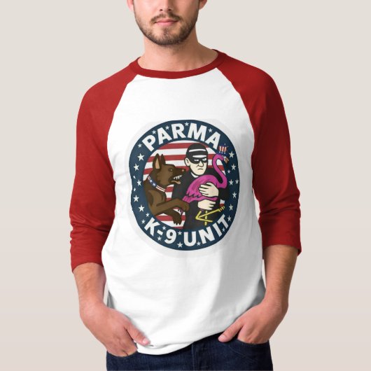 パルマK9フラミンゴUSA Tシャツ (正面)