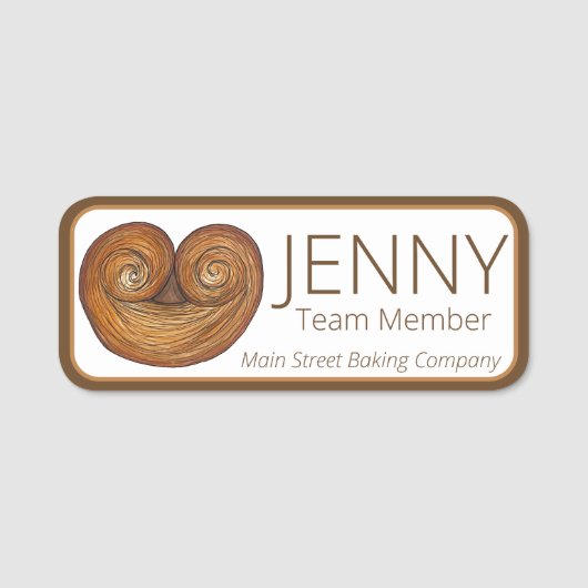 パルミエーフランスのズパフペーストリークッキーパリベーカリー 名札 (正面)