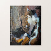 パルミガン鳥モンタナ。クリスマスの挨拶 ジグソーパズル (縦)