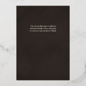 パルミストリウィッチーハローウィンパーティ招待状 箔招待状 (裏面)