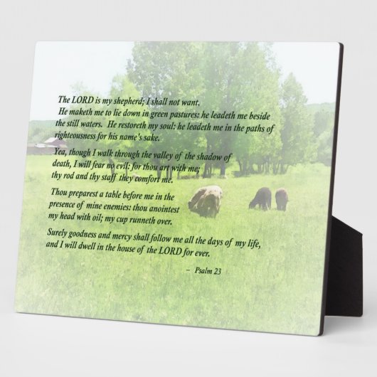 パルム23主は私の羊飼い フォトプラーク (側面)
