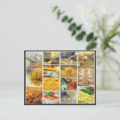 パルメイタリアンサンチーズトマトヌードルのコラージュ ポストカード (スタンド正面)