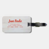 パルメザンとスパゲッティボローニースソースパスタ ラゲッジタグ (裏面横)