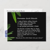 パルメザンクイックビスケットレシピはがき ポストカード (正面/裏面)