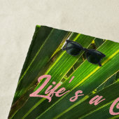 パルメットの影オンパルメットビーチタオル ビーチタオル (インサイチュ)