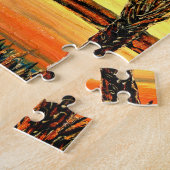 パルメットの日没のパズル ジグソーパズル (側面)