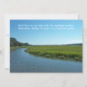 パルメットの月の低地諸国の招待状 招待状 (裏面)