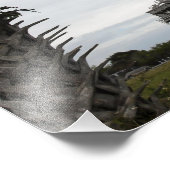 パルメットの木のフレーム宇宙シャトルエンデバー フォトプリント (角)