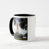 パルメットの木のフレーム宇宙シャトルエンデバー マグカップ (正面左)