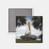 パルメットの木のフレーム宇宙シャトルエンデバー マグネット (正面/裏面)