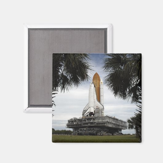 パルメットの木のフレーム宇宙シャトルエンデバー マグネット (正面/裏面)