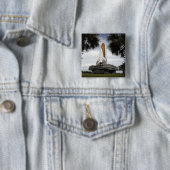 パルメットの木のフレーム宇宙シャトルエンデバー 缶バッジ (インサイチュ)