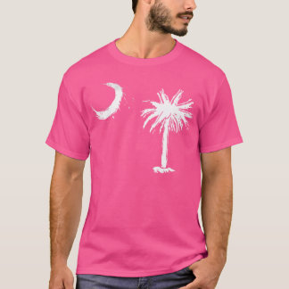 パルメットツリーサウスカロライナ州旗バケーションズカンピン Tシャツ