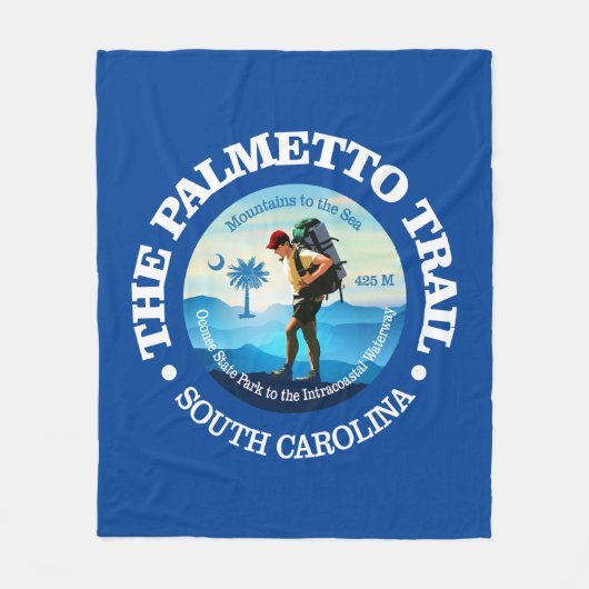 パルメットトレイル(C) フリースブランケット (正面)