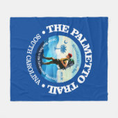 パルメットトレイル(C) フリースブランケット (正面(横))