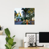 パルメットブラフチャペルブラフトンSC秋かかし ポスター (ホームオフィス)