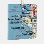 パルメット・フロリダの地図 セラミックオーナメント (右)
