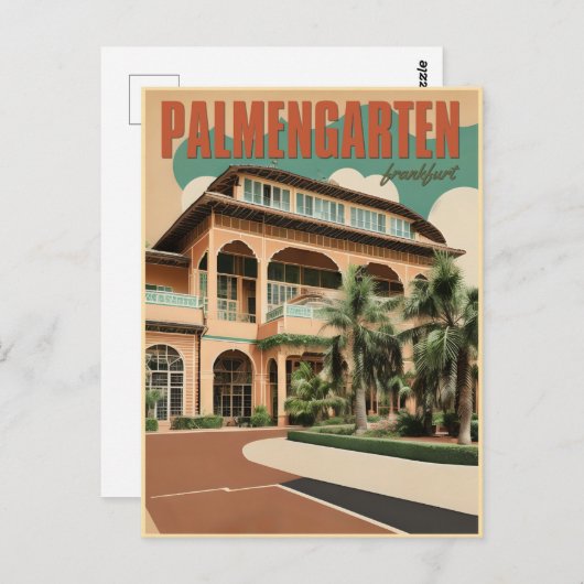 パルメンガルテン植物園フランクフルト ポストカード (正面/裏面)