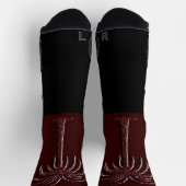 パルメントツリーバーガンディとブラック ソックス (上部)