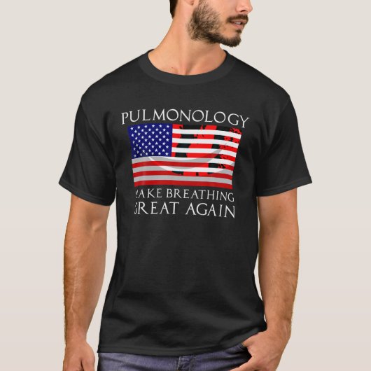 パルモおもしろいノロジストギフトクールパルモノロジー米国国旗 Tシャツ (正面)