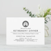 パルモノロジー退職夕食 |ミニマルスタイル 招待状 (スタンド正面)