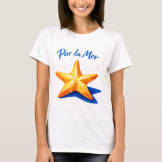 パルラメール コースタル ウォーターカラー ヒトデ アート Tシャツ