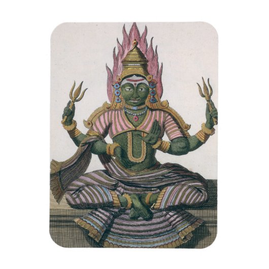 パルヴァティ、「Voyaux Indes et a la Chine」より マグネット (縦)